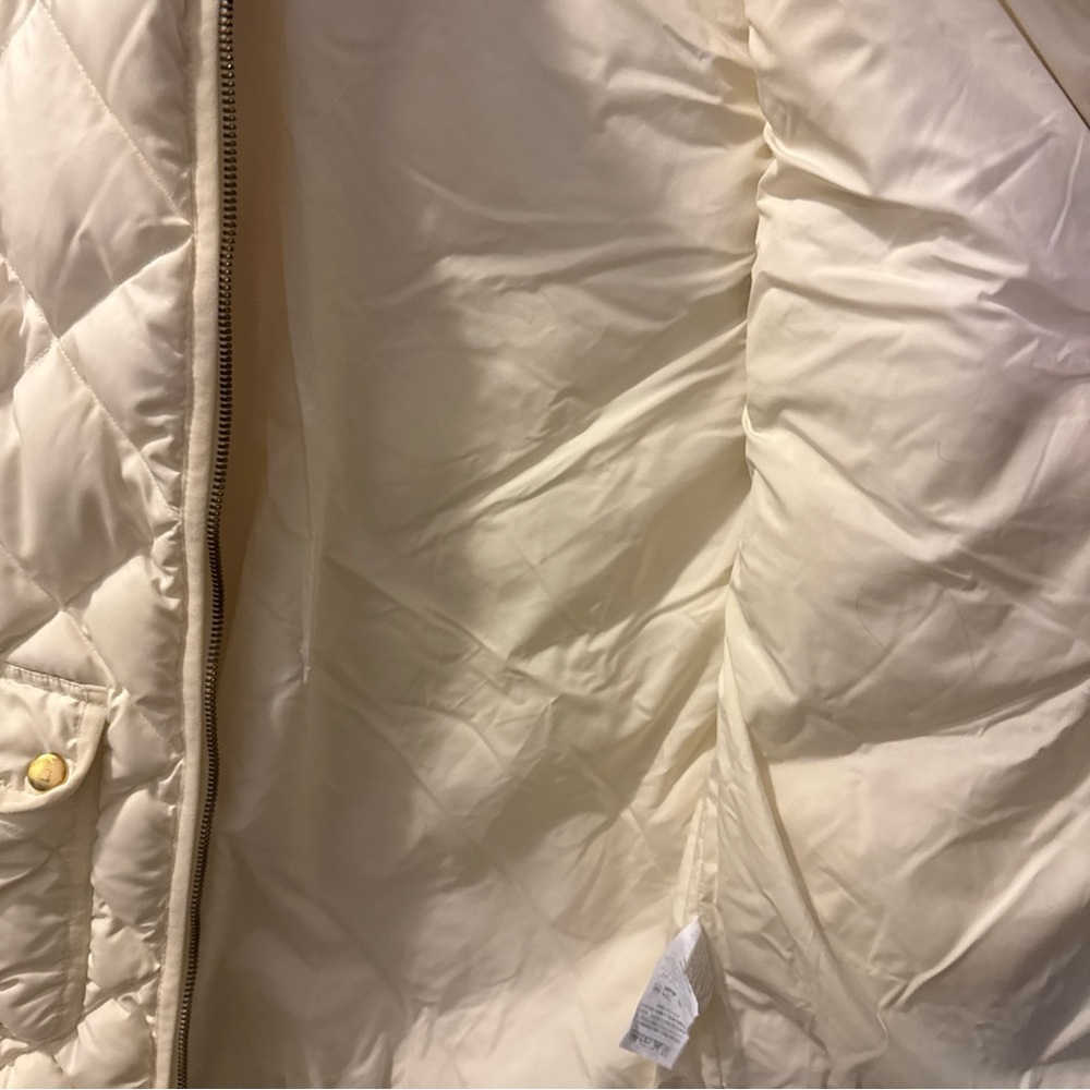 J. Crew Ivory Quilted Vest - Picture 6 of 7